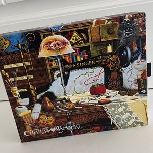 Buffalo Games Charles Wysocki‎ Cat Maggie Mess Maker Jigsaw Puzzle 1000 Pieces